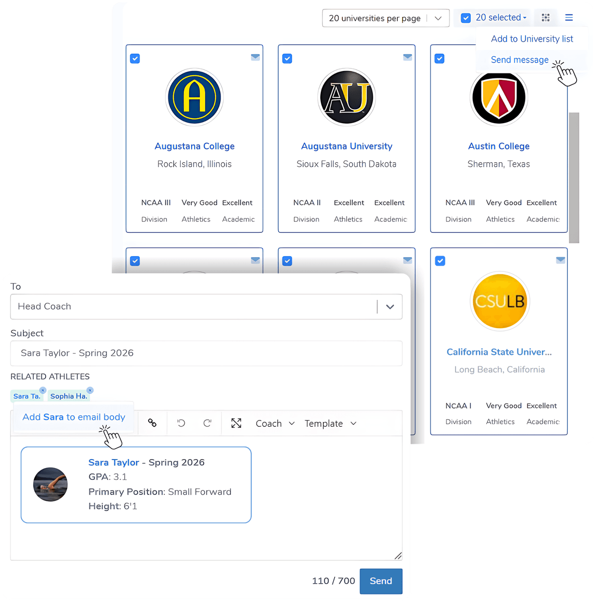 College Pipe - Messaging Features